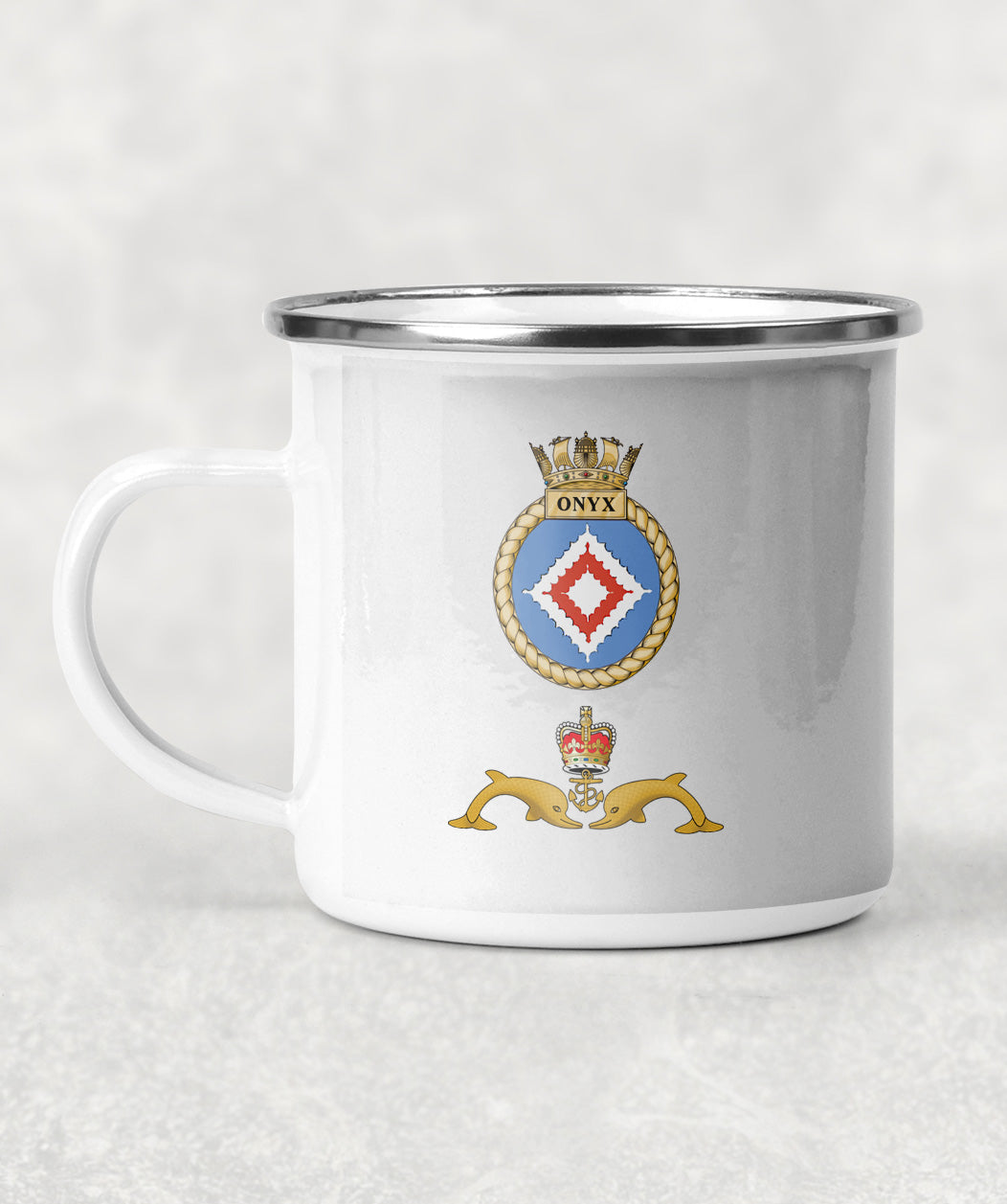 HMS Onyx - Enamel Mug