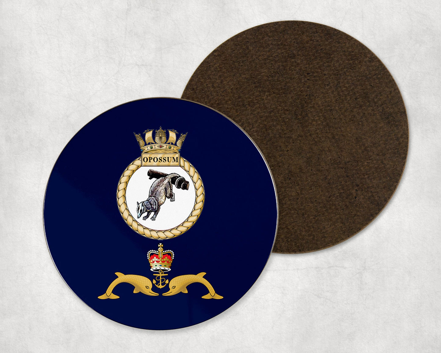 HMS Opossum - Round Coaster Set