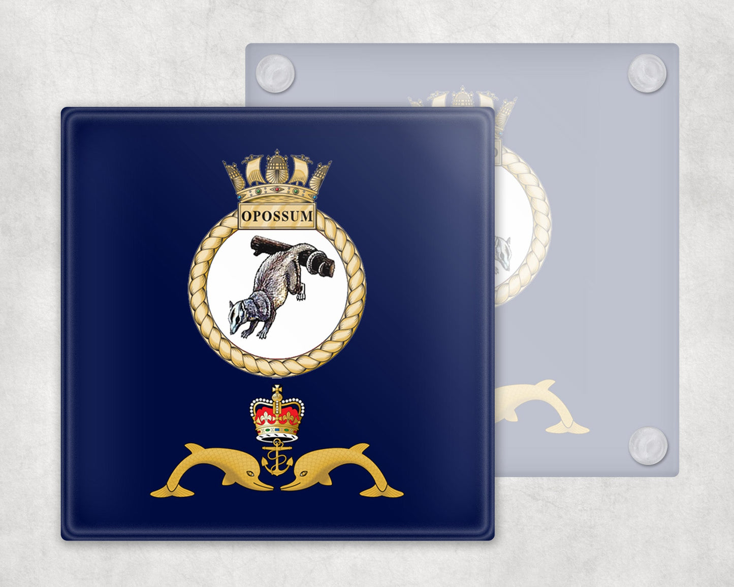HMS Opossum - Glass Coaster