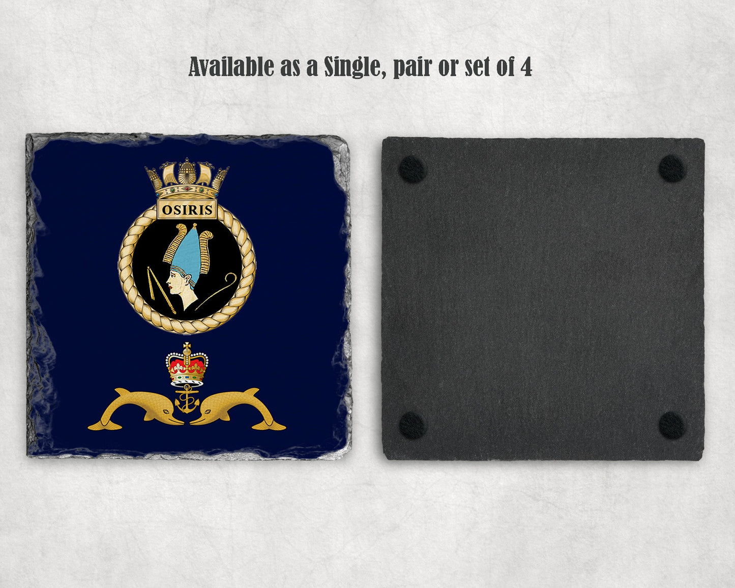 HMS Osiris - Slate Coaster