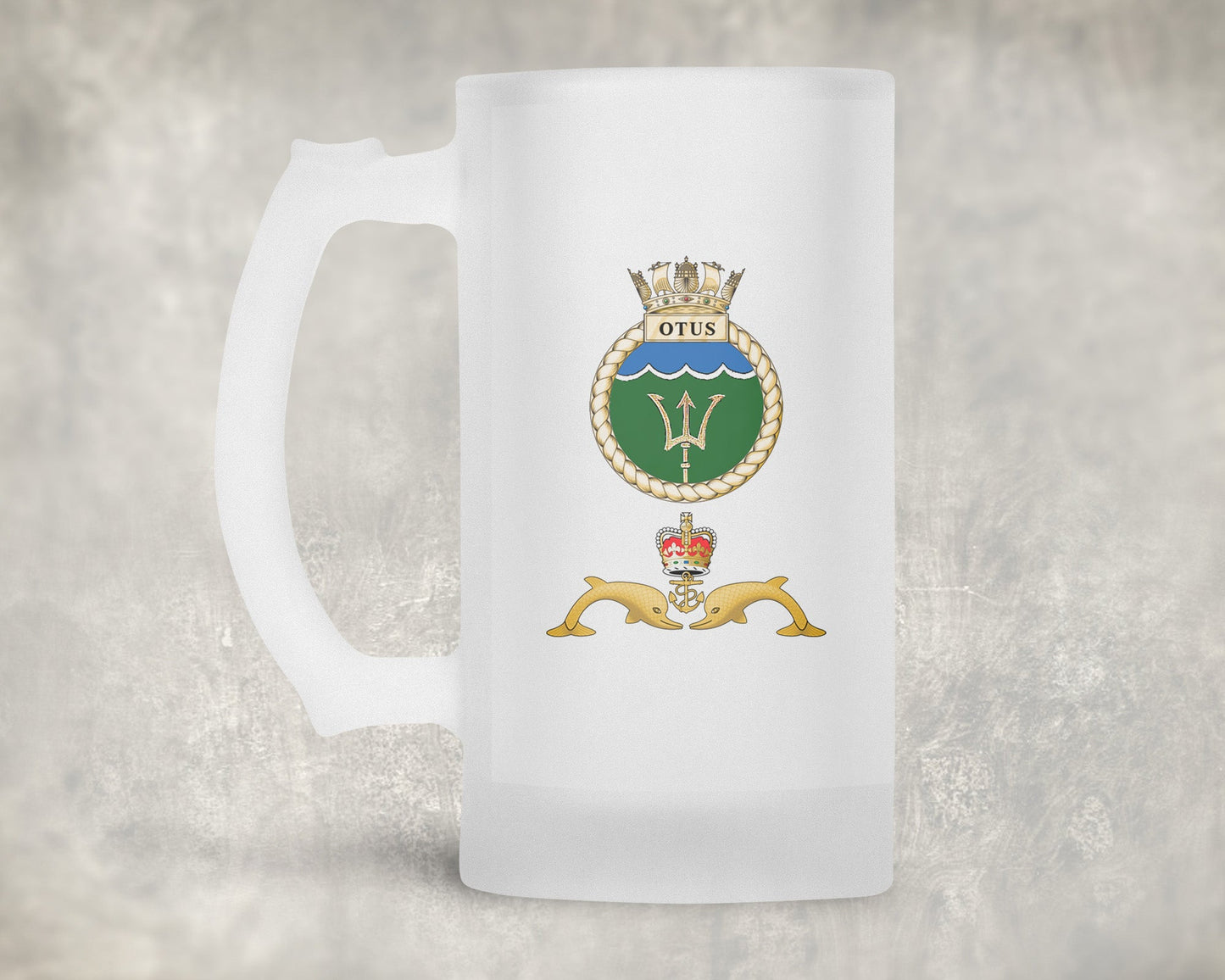 HMS Otus - Frosted Stein/Tankard/Beer Mug - Frosted Stein/Tankard/Beer Mug