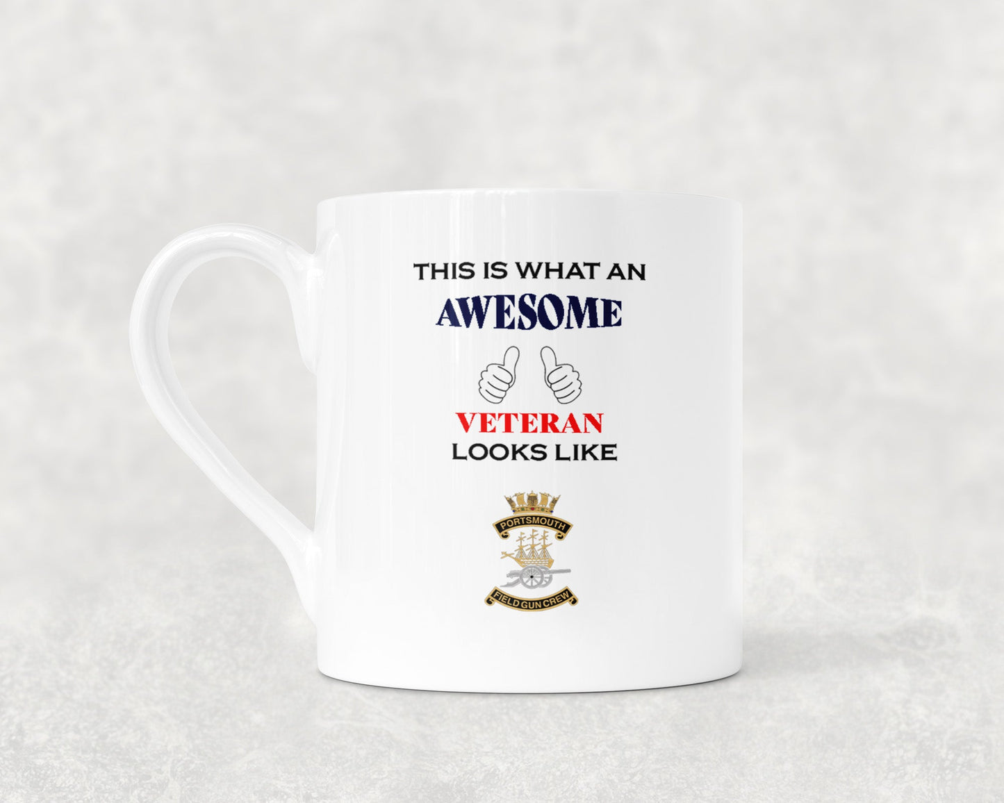 Portsmouth Field Gunner - Veteran - Bone China Mug