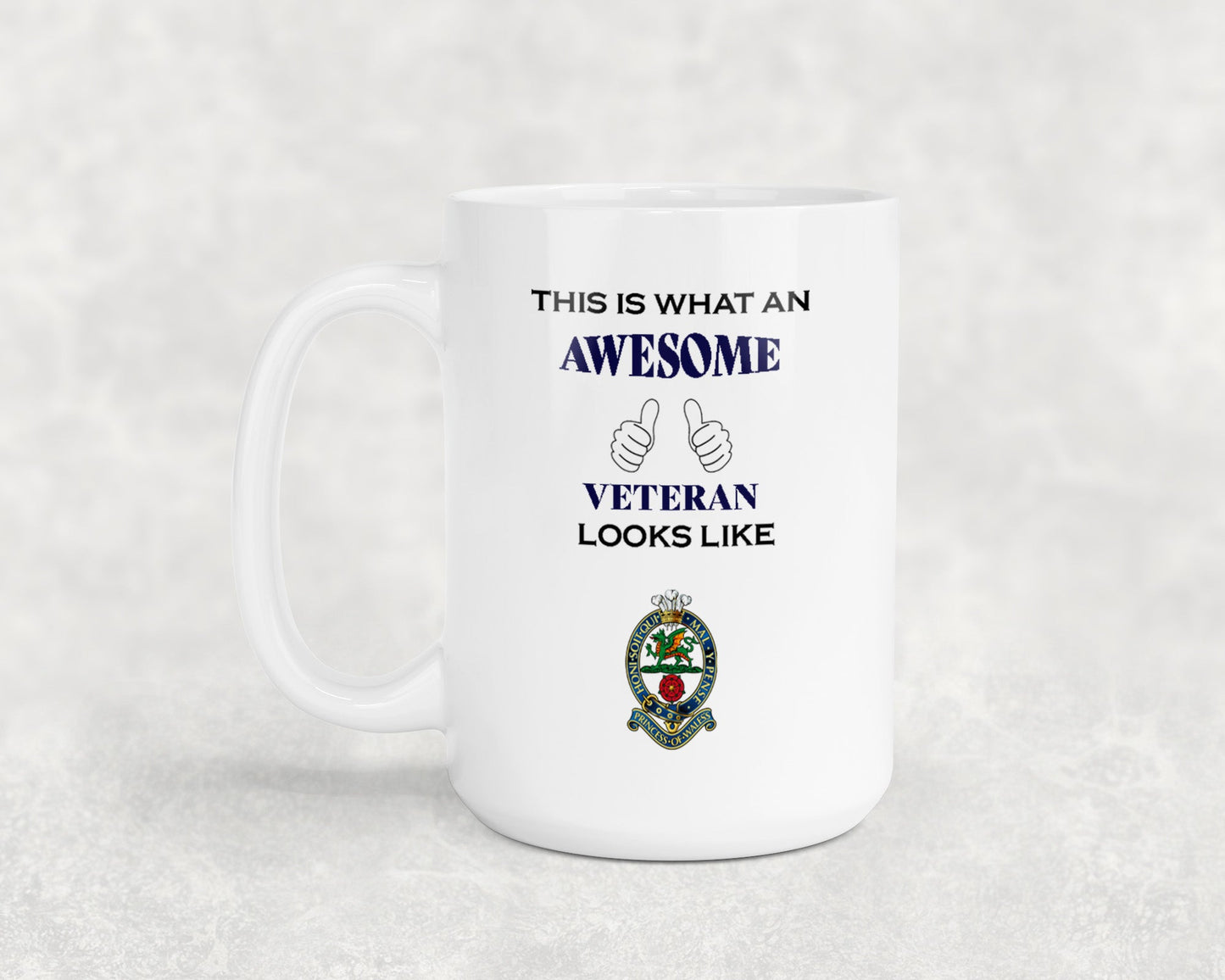 Princess of Wales's Royal Regiment - Veteran - 15oz Mug
