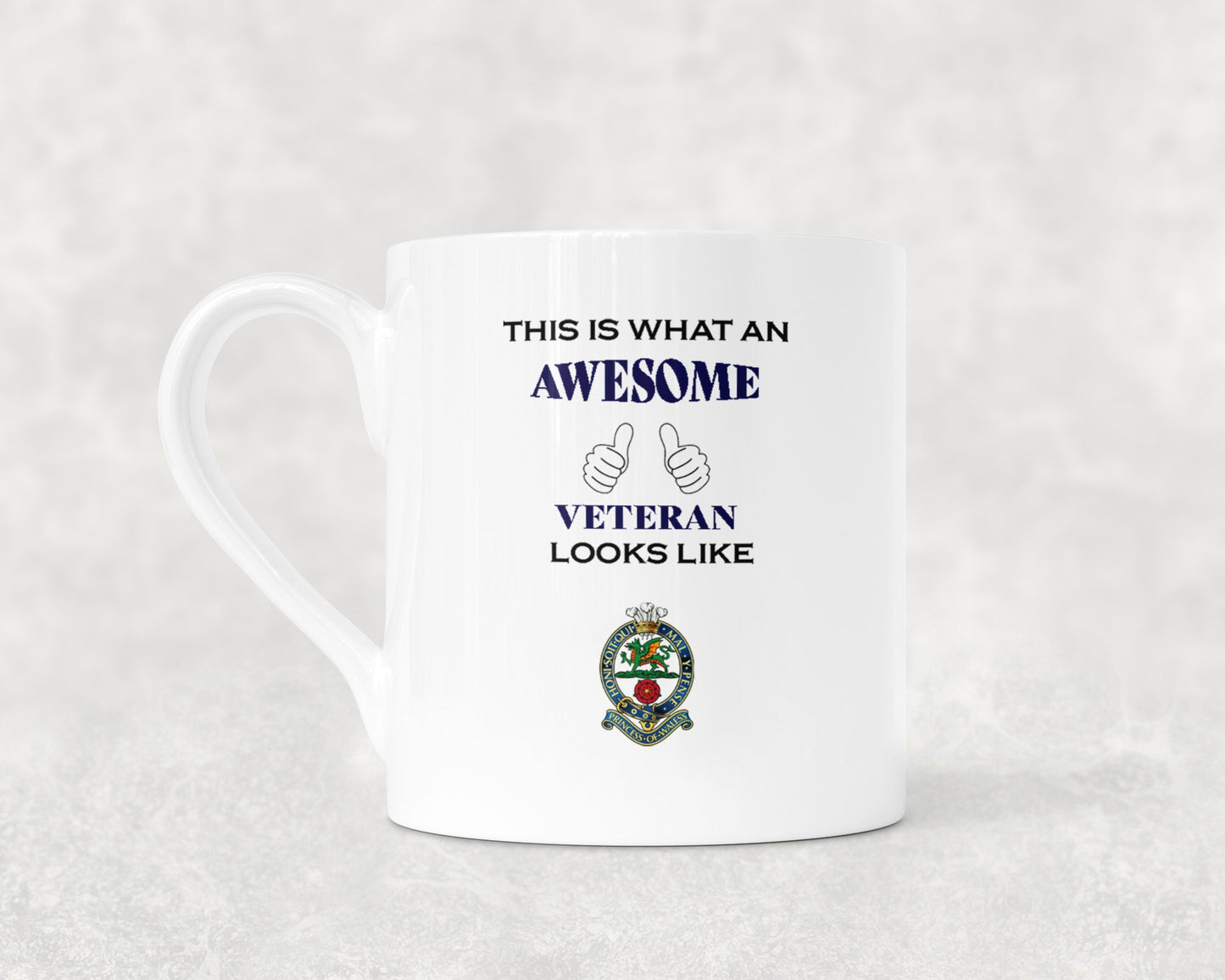 Princess of Wales's Royal Regiment - Veteran - Bone China Mug