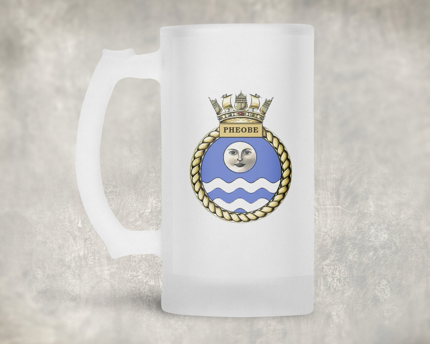 HMS Pheobe - Frosted Stein/Tankard/Beer Mug - Frosted Stein/Tankard/Beer Mug