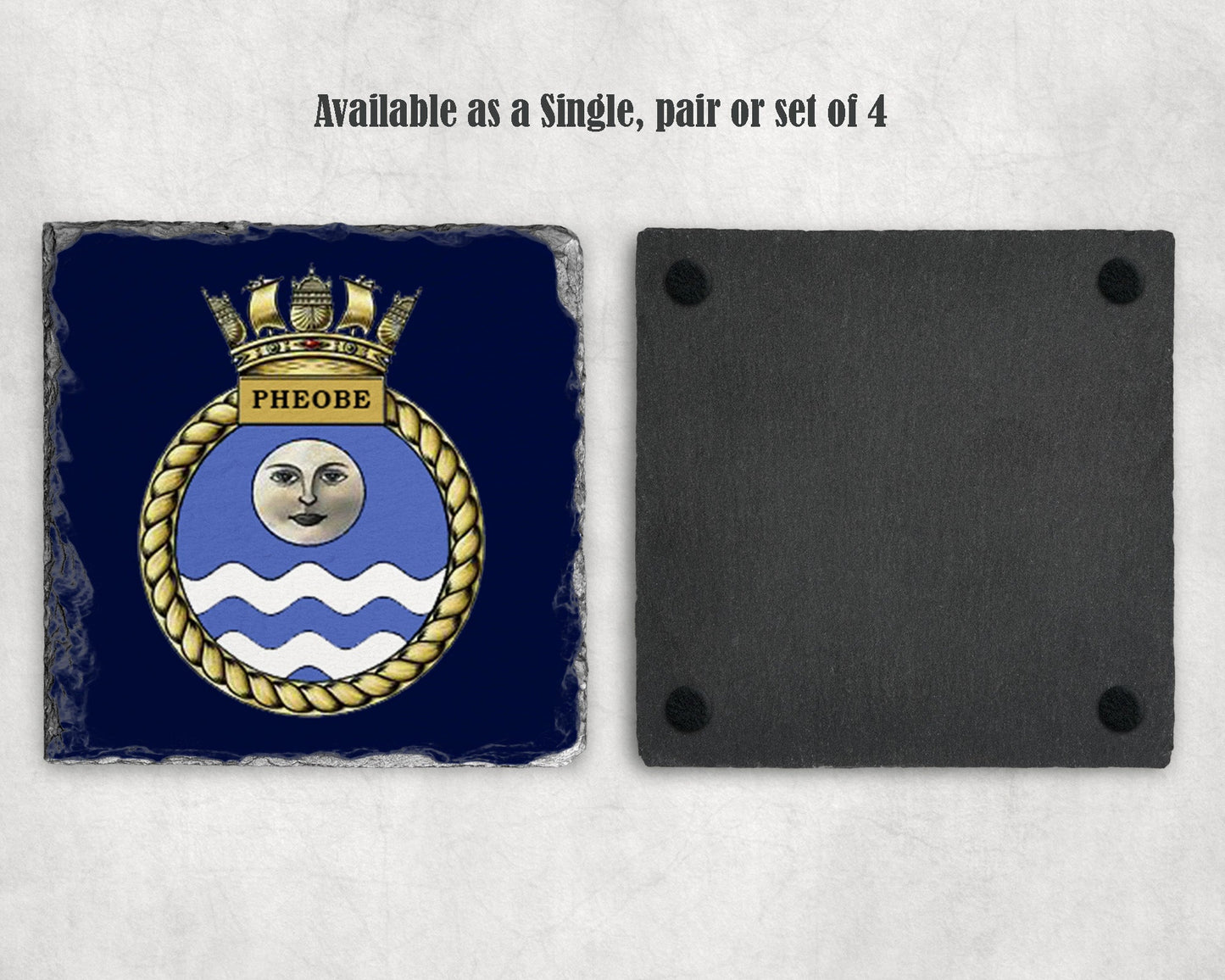 HMS Pheobe - Slate Coaster