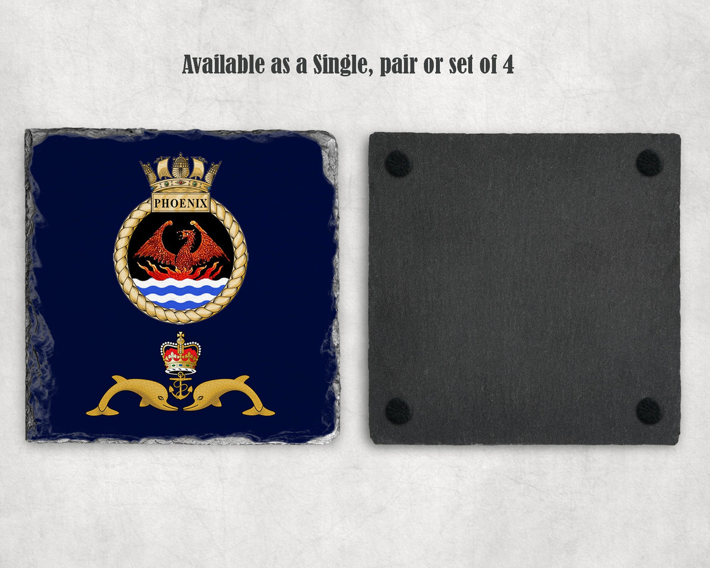 HMS Phoenix - Slate Coaster