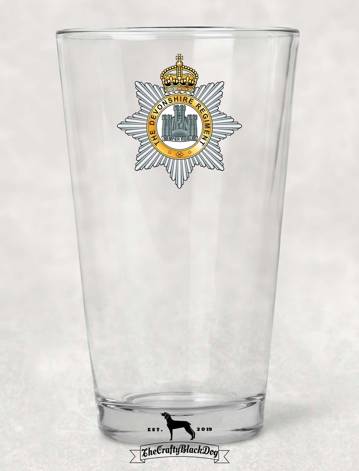 Devonshire Regiment - Pint Glass