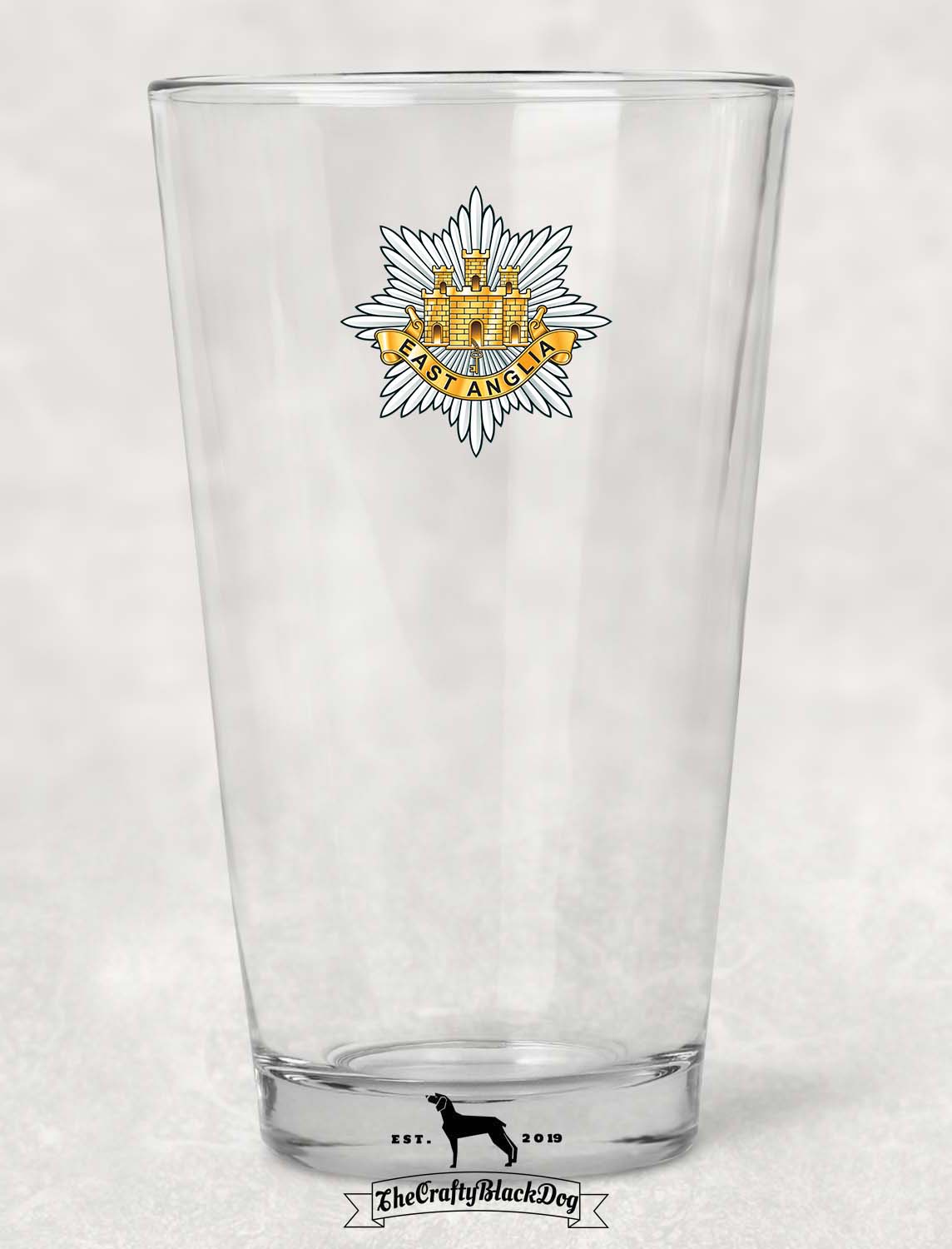 East Anglia Regiment - Pint Glass