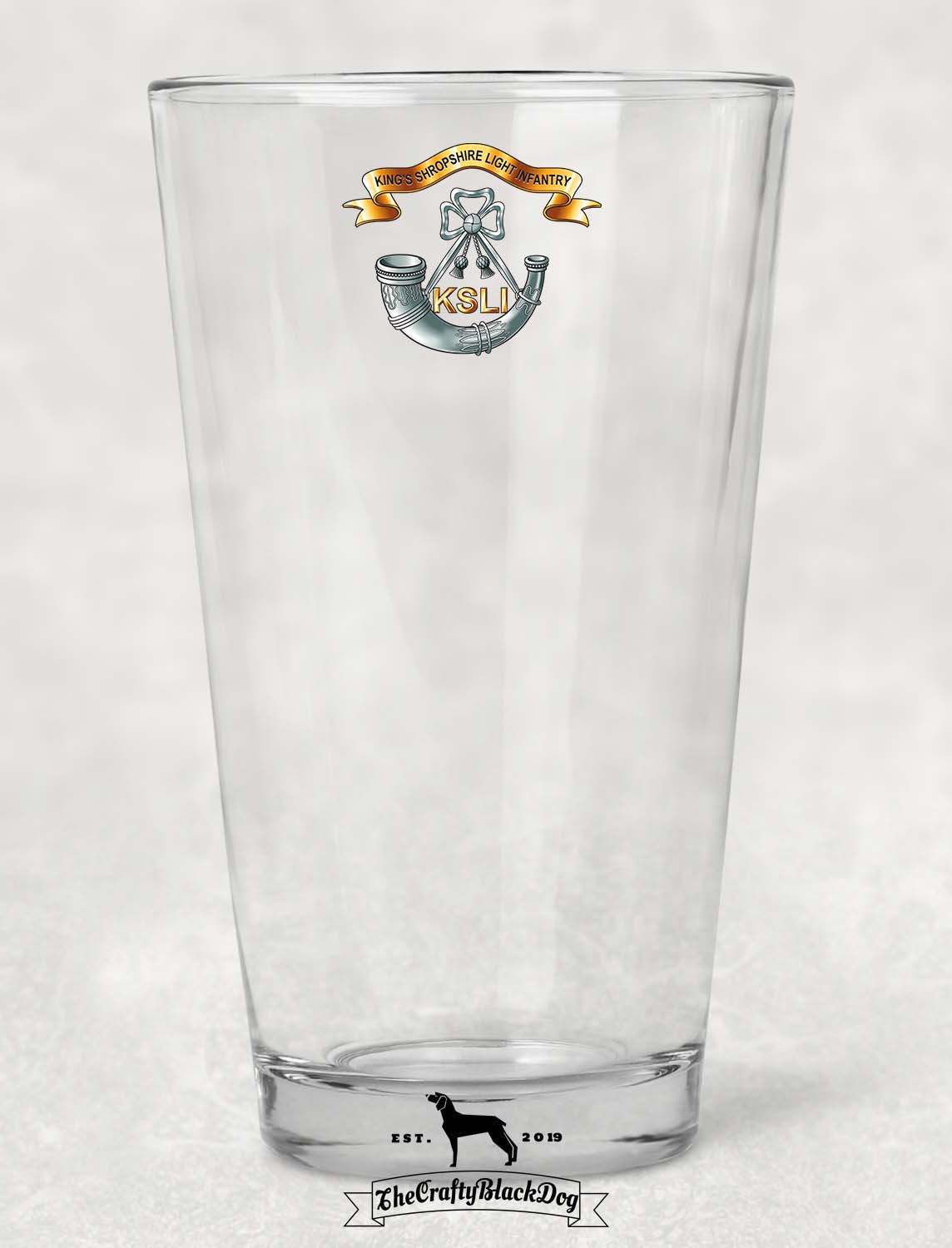 The King's Shropshire Light Infantry - Pint Glass