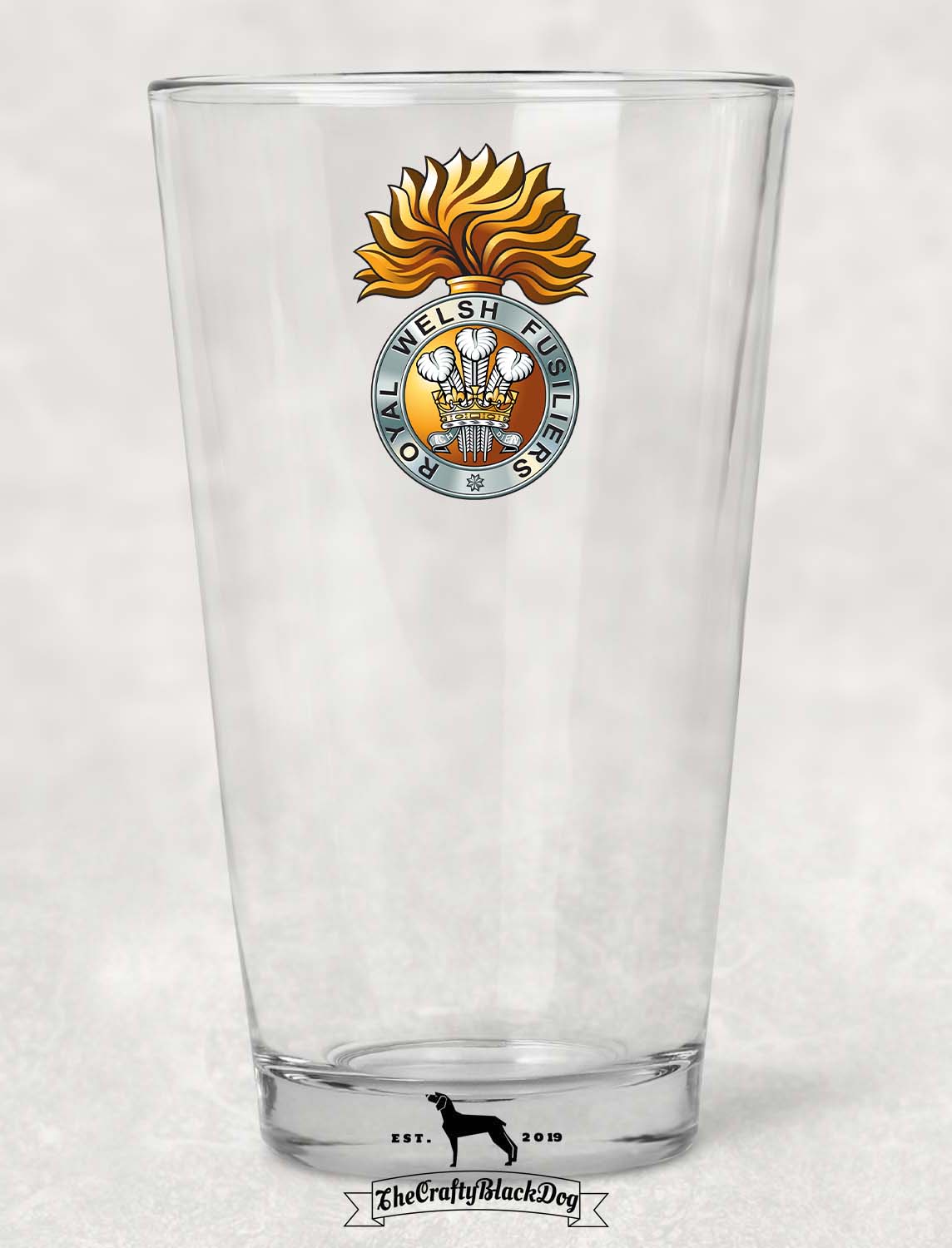 Royal Welsh Fusiliers - Pint Glass