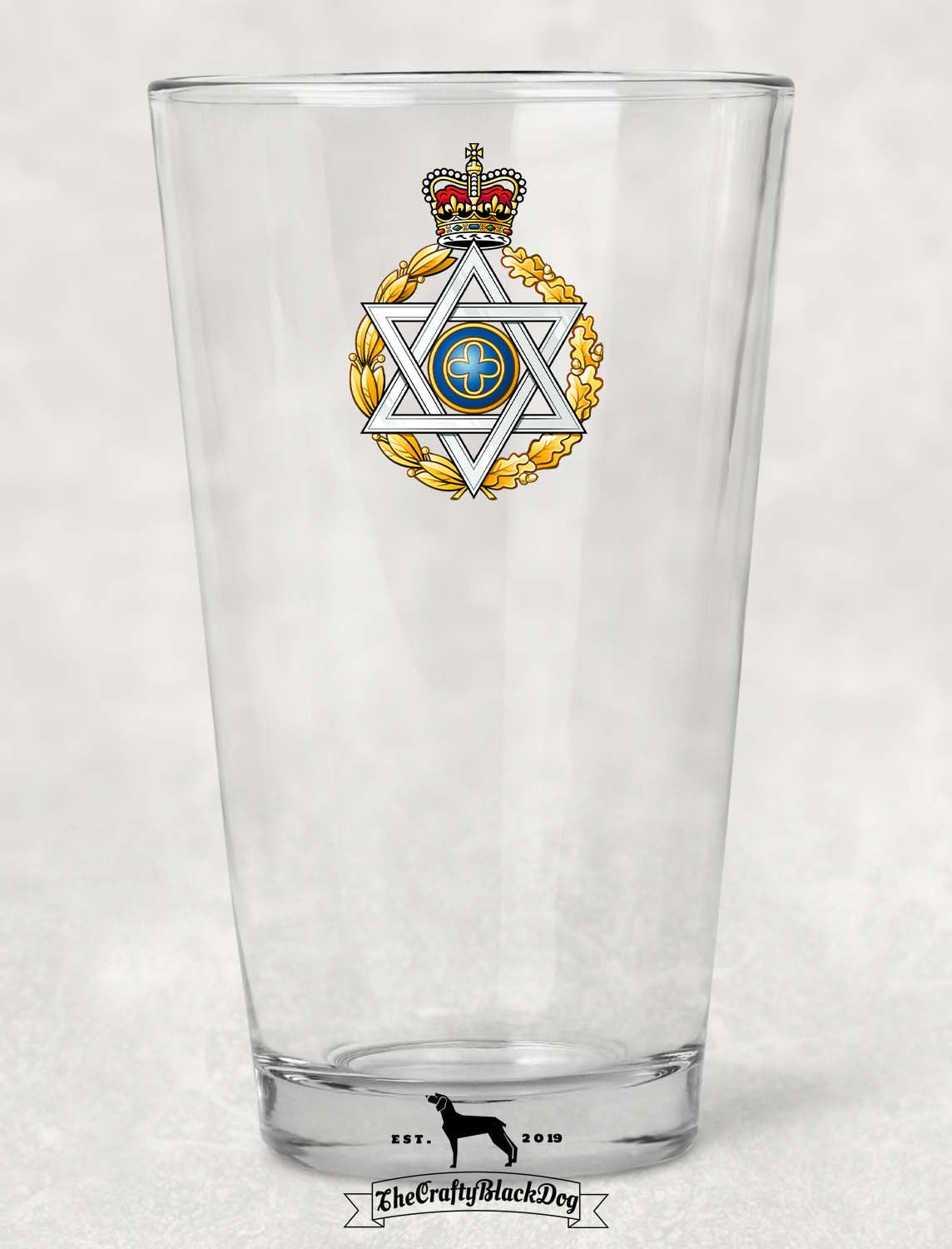 Royal Army Chaplains' Department Jewish - Pint Glass
