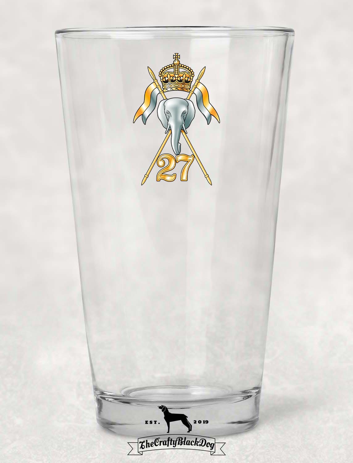 27th Lancers - Pint Glass