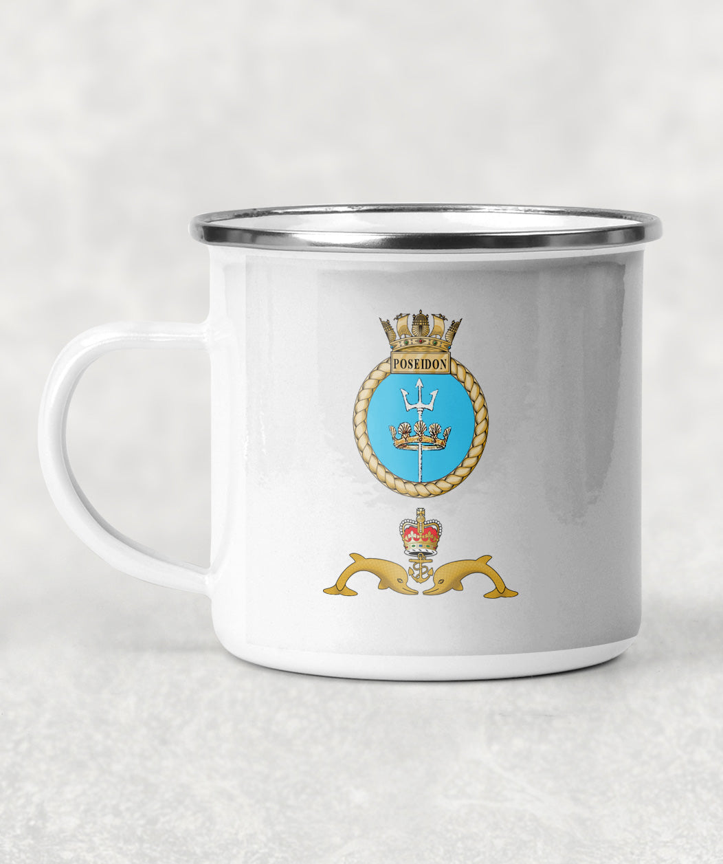 HMS Poseidon - Enamel Mug