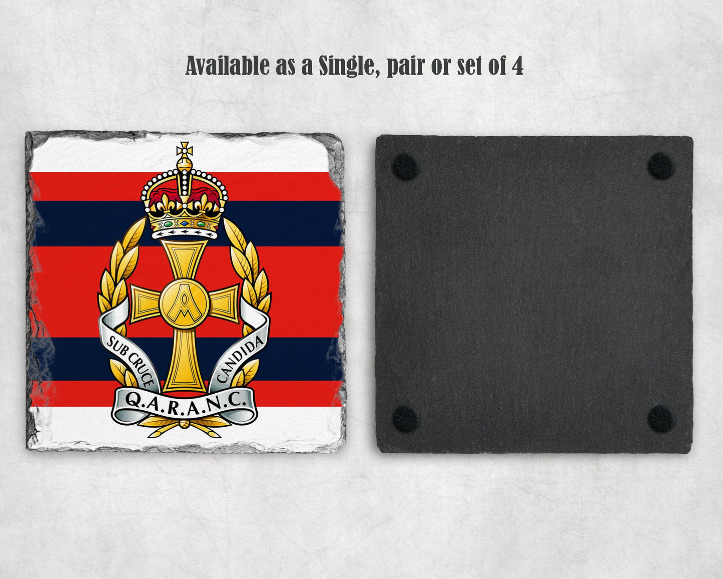 Queen Alexandra's Royal Army Nursing Corps KC - Slate Coaster