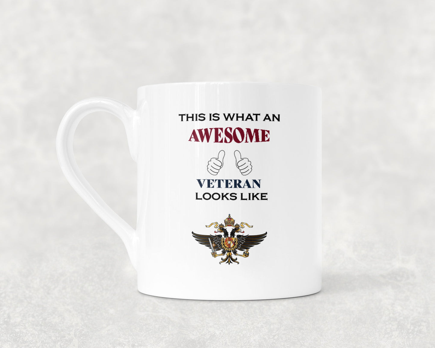 1st The Queen's Dragoon Guards - Veteran - Bone China Mug