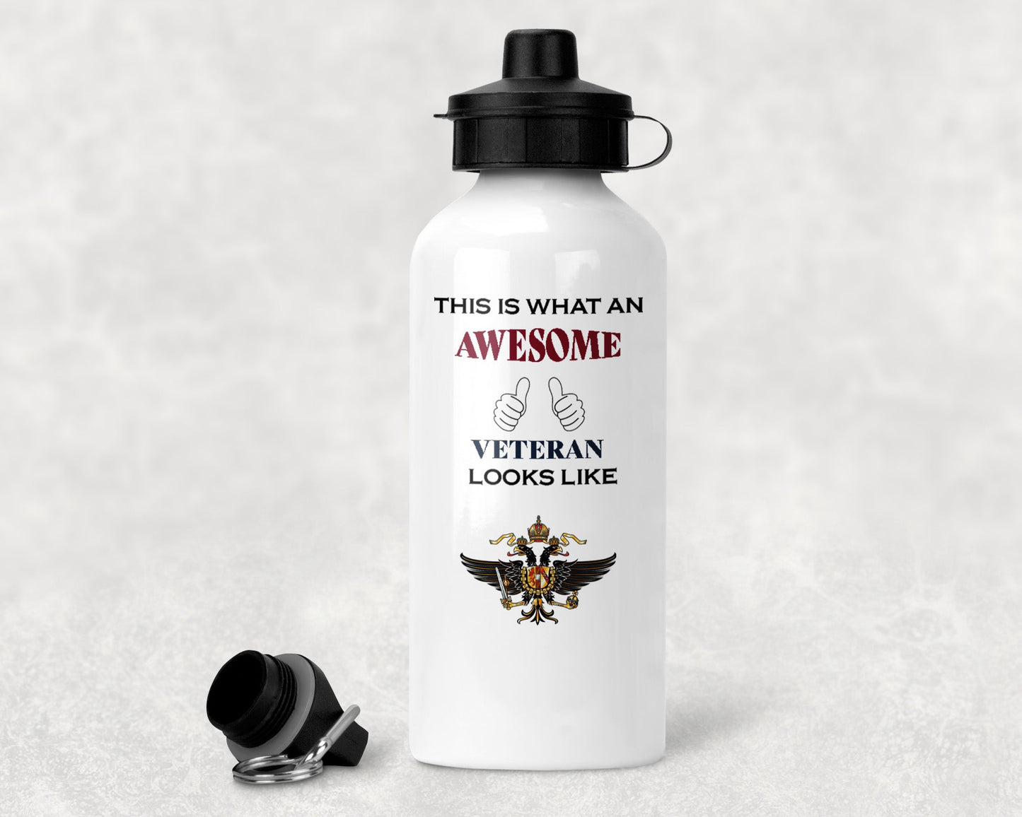 1st The Queen's Dragoon Guards - Veteran - Aluminium Water Bottle