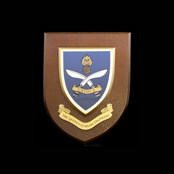 Queen's Gurkha Engineers - Wall Shield Plaque | MOD Licensed Seller | Regimental