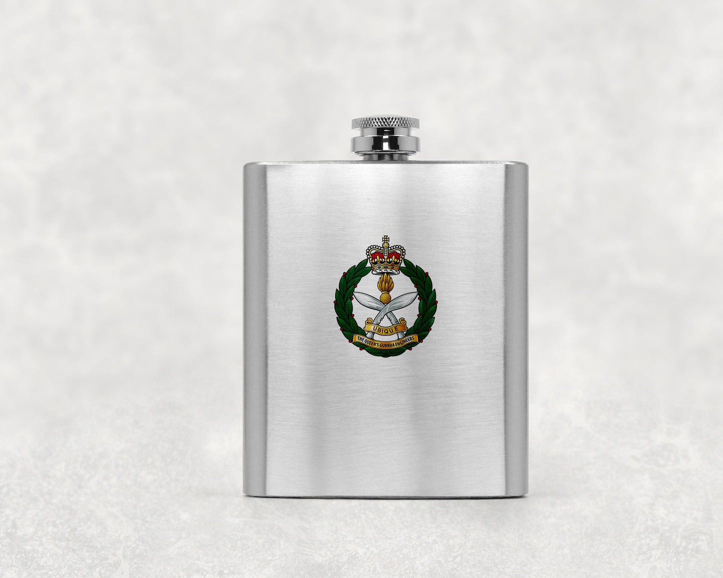 Queen's Gurkha Engineers KC - Hip Flask