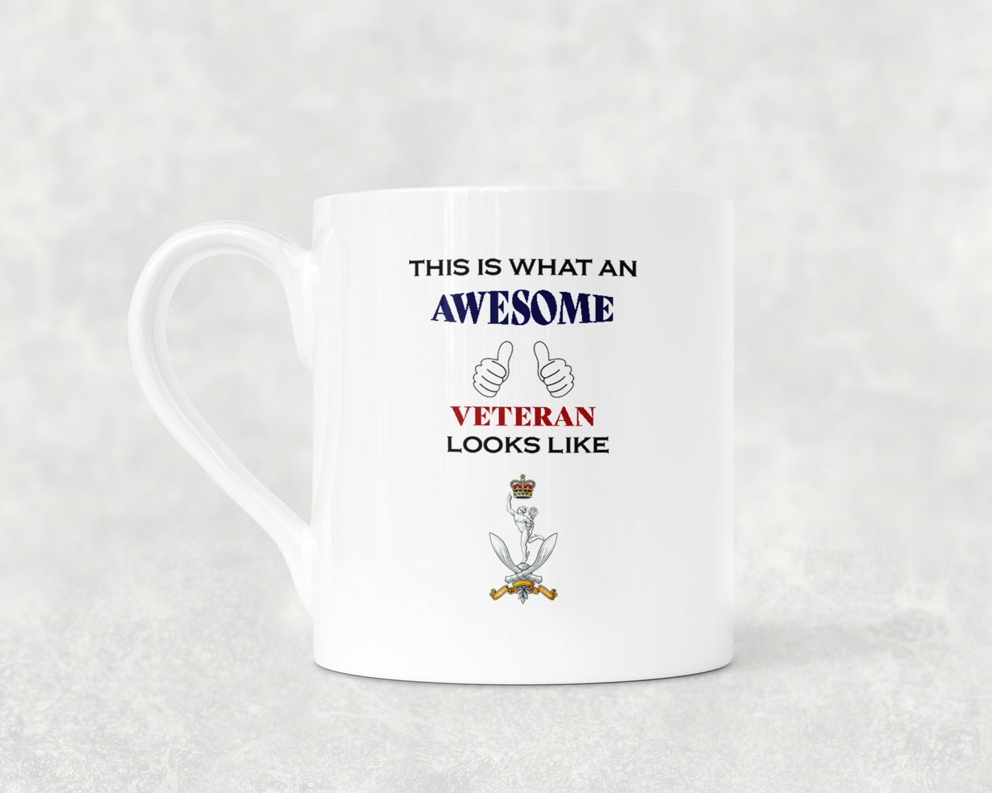 Queen's Gurkha Signals - Veteran - Bone China Mug