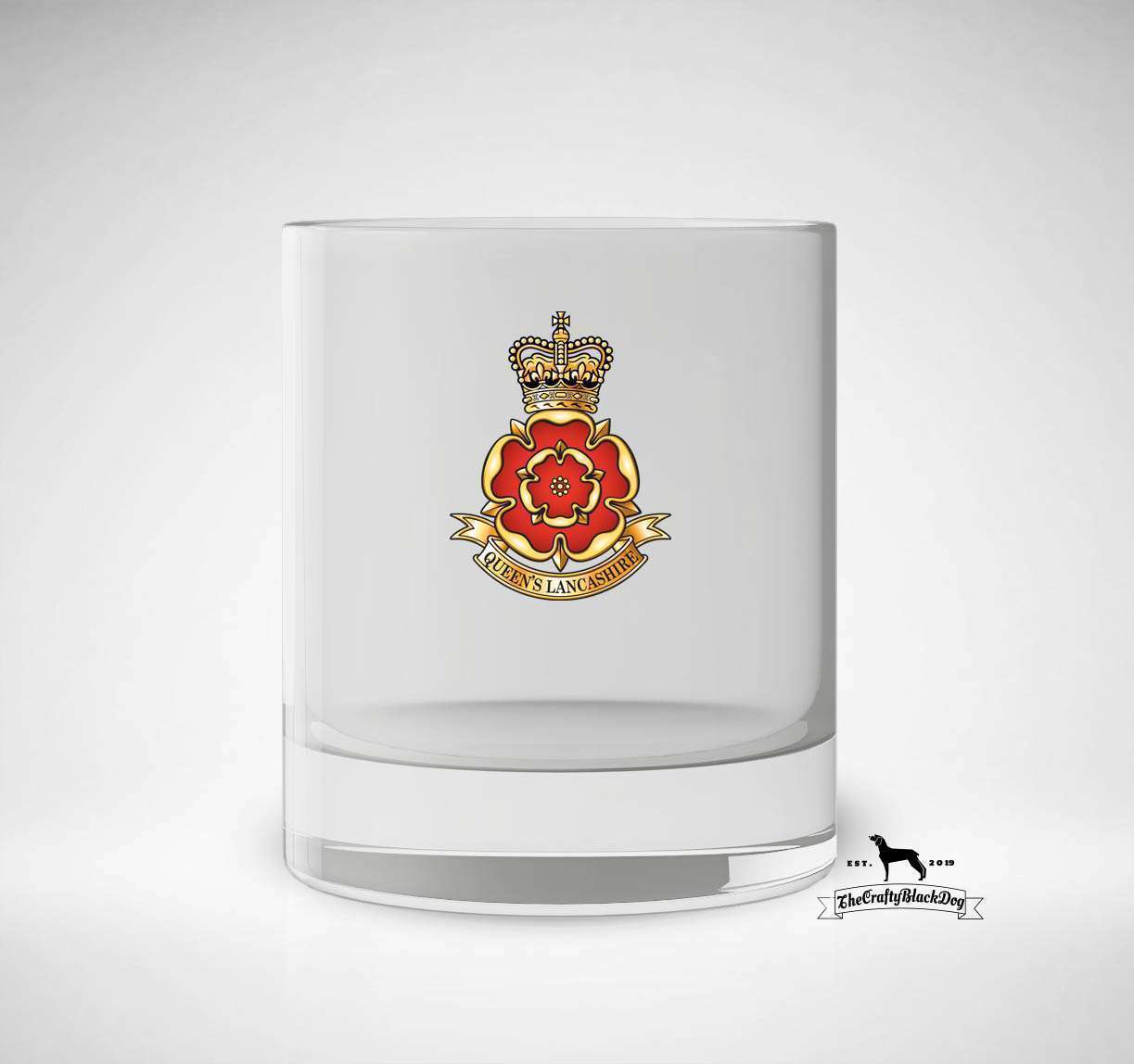 Queen's Lancashire Regiment - Whiskey/Spirit Glass