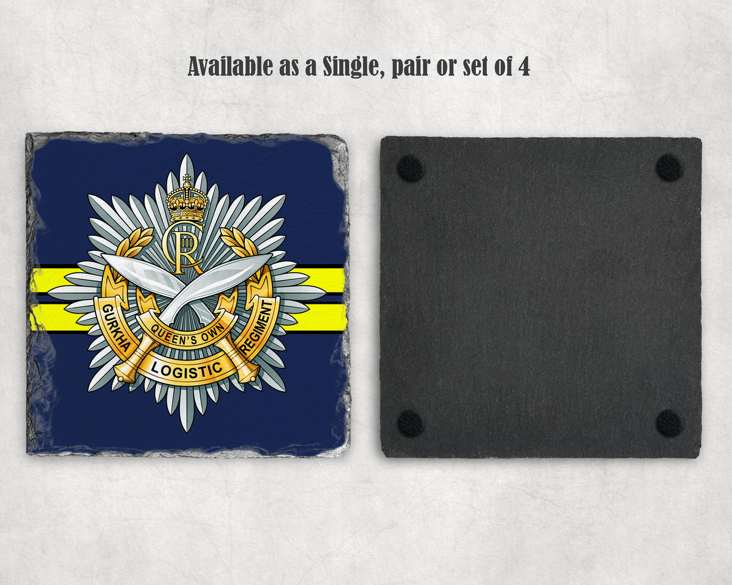 Queen's Own Gurkha Logistic Regiment RLC KC - Slate Coaster