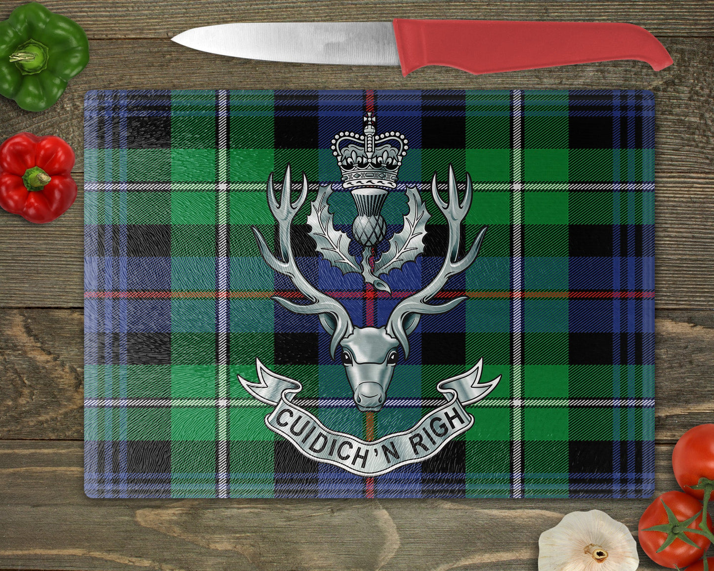 Queen's Own Highlanders (Seaforth and Camerons) - Cutting Board