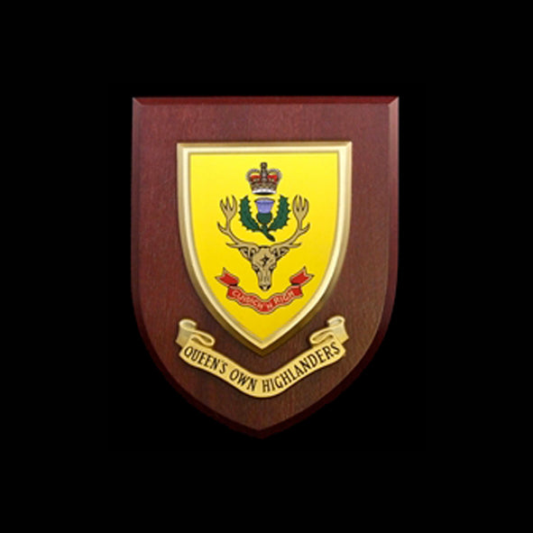 Queen's Own Highlanders - Wall Shield Plaque | MOD Licensed Seller | Regimental