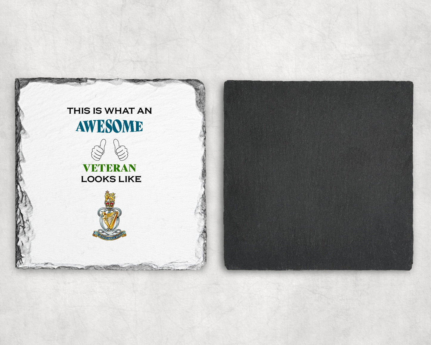 The Queen's Royal Hussars - Veteran - Slate Coaster