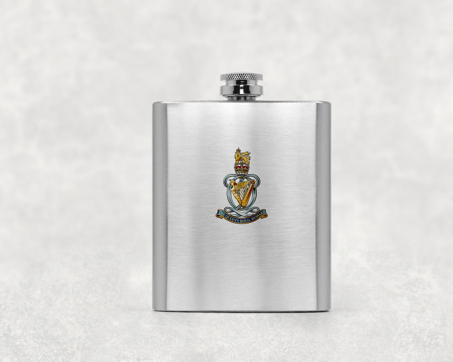 Queen's Royal Hussars KC - Hip Flask
