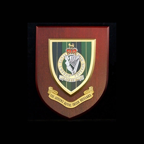 Queen's Royal Irish Hussars - Wall Shield Plaque | MOD Licensed Seller | Regimental