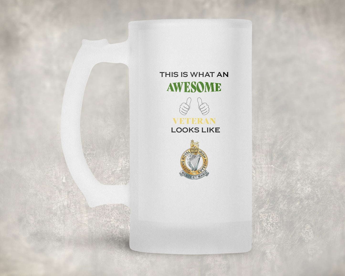 Queen's Royal Irish Hussars - Veteran - Frosted Stein