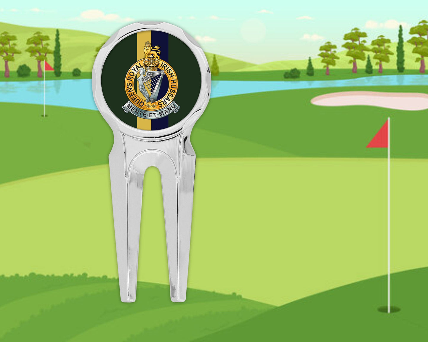 Queen's Royal Irish Hussars - Golf Divot Repair Tool