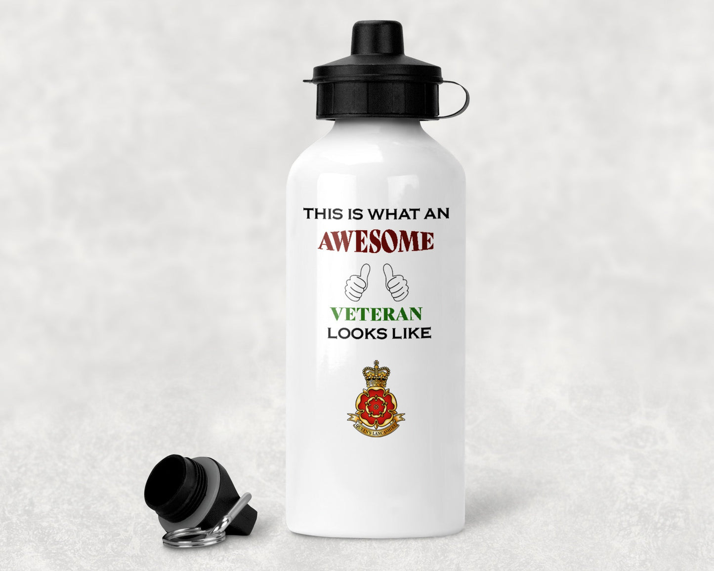 Queen's Lancashire Regiment - Veteran - Aluminium Water Bottle