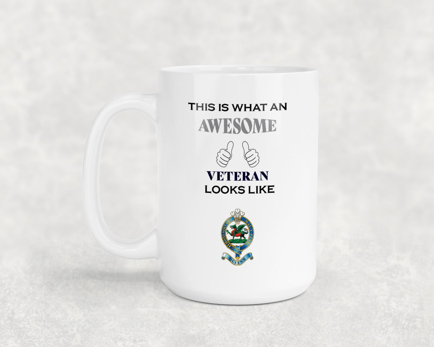 Queen's Regiment - Veteran - 15oz Mug