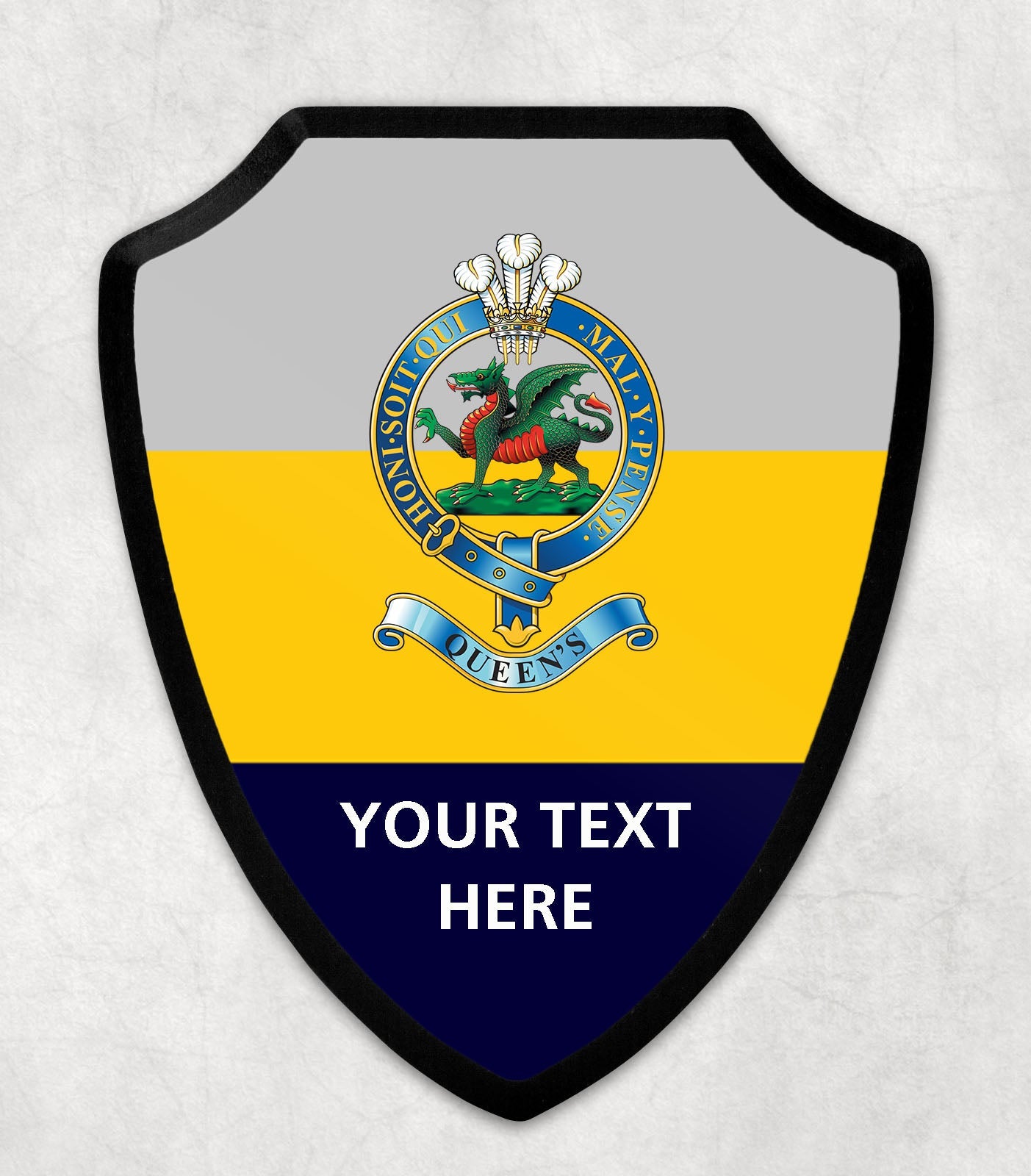 Queen's Regiment - Printed Wall Shield