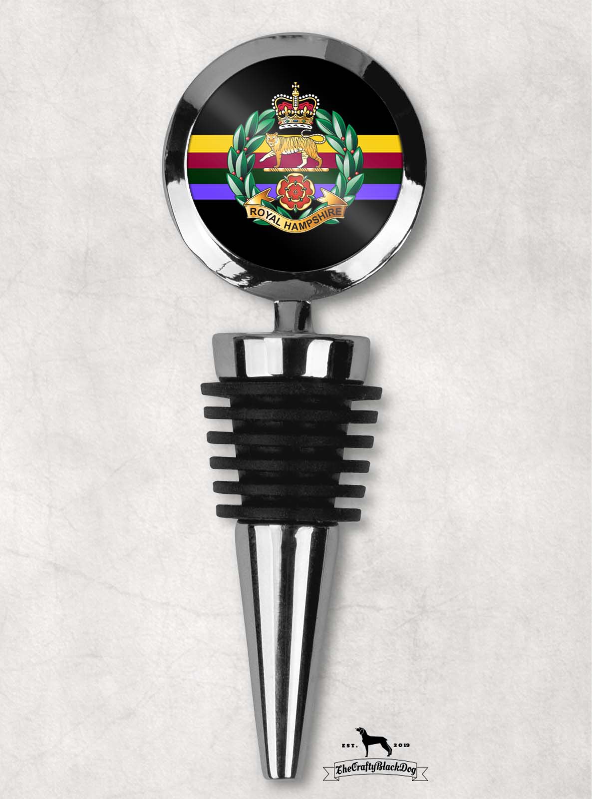Royal Hampshire Regt - Wine Bottle Stopper