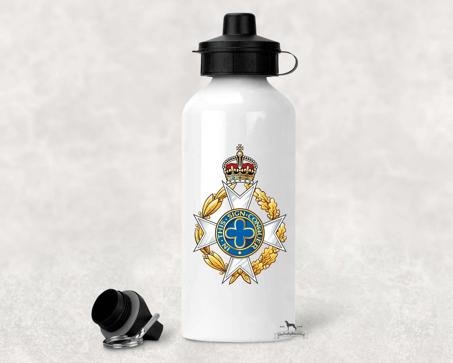 Royal Army Chaplains' Department - ALUMINIUM WATER BOTTLE (New King's Crown)