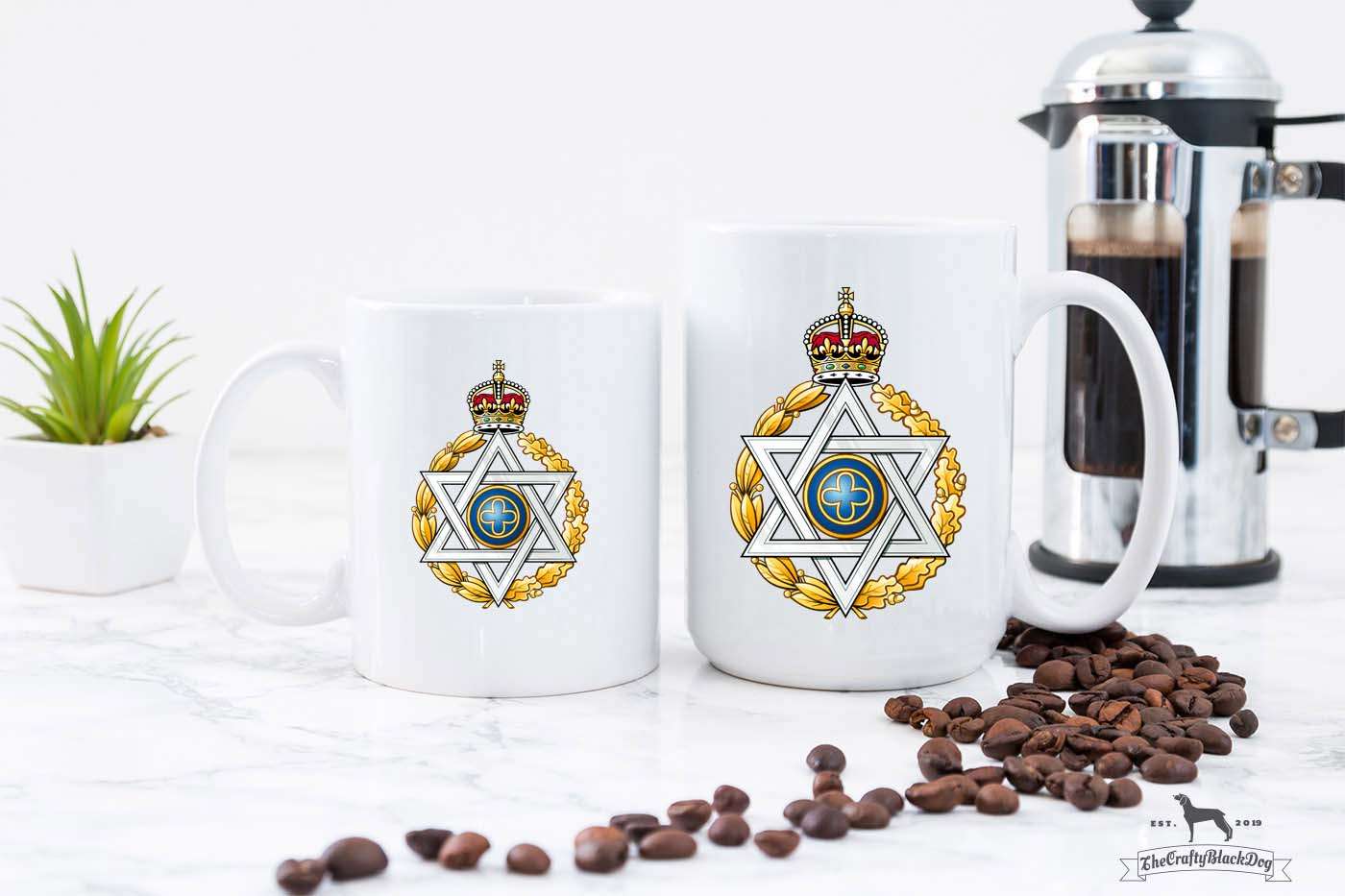 Royal Army Chaplains' Department Jewish - 11oz/15oz Mug (New King's Crown)