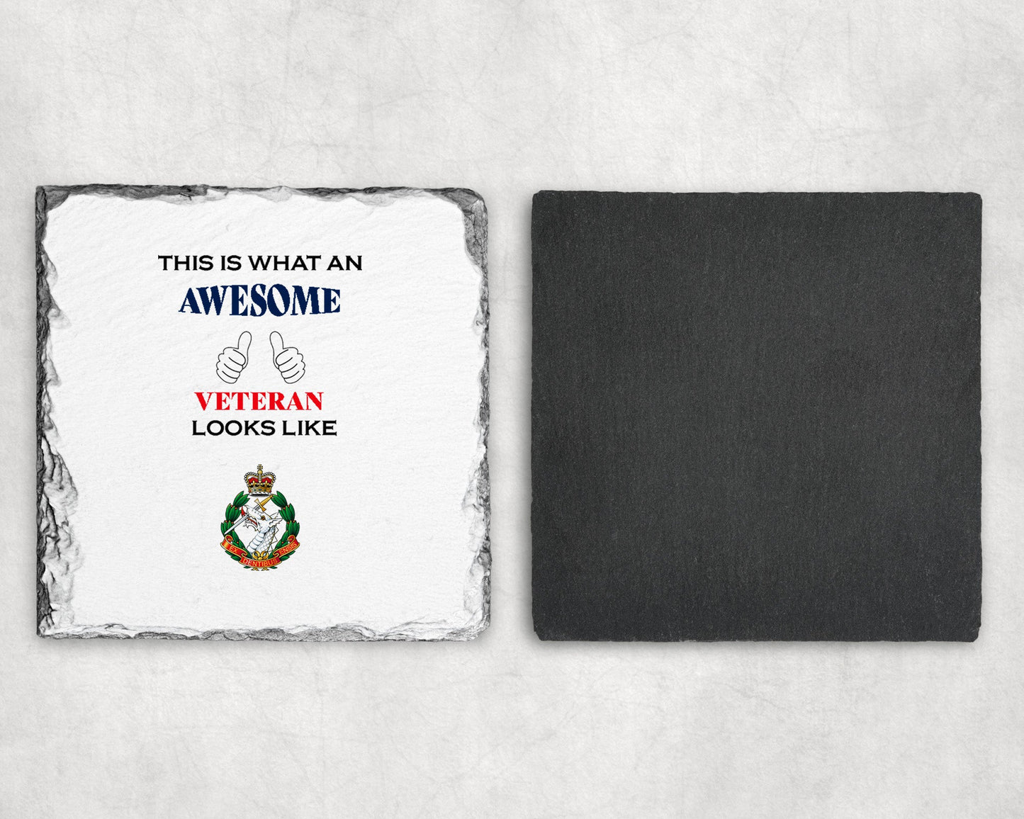 Royal Army Dental Corps - Veteran - Slate Coaster