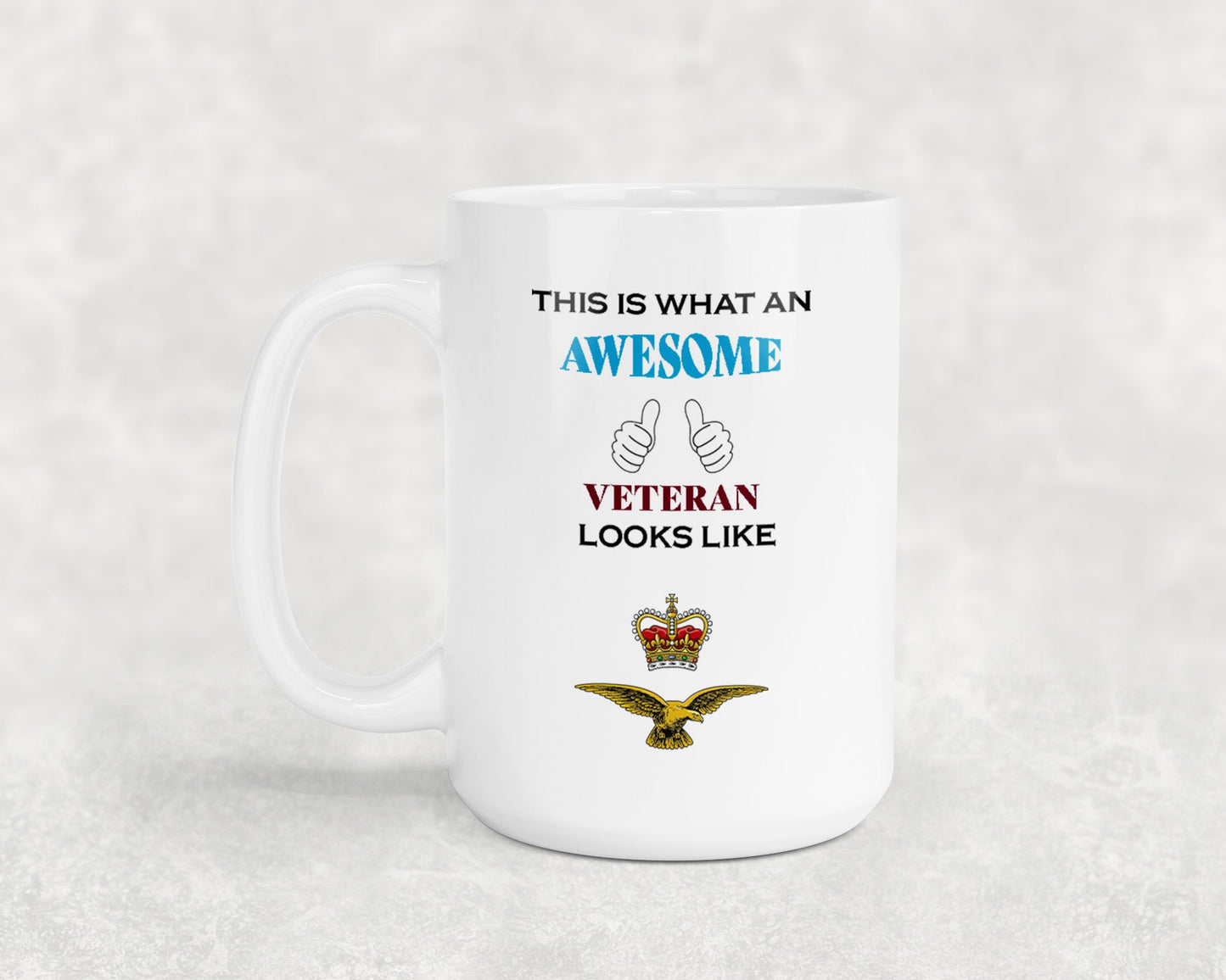 RAF Eagle & Crown - Veteran - 15oz Mug