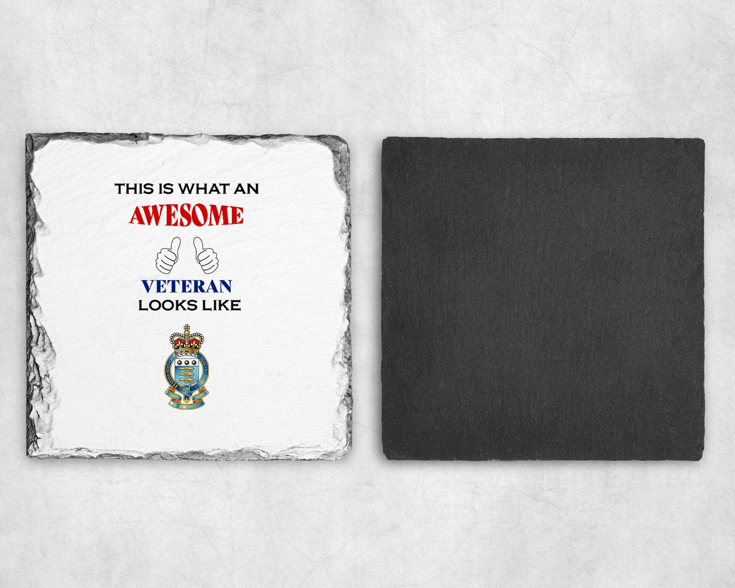 Royal Army Ordnance Corps - Veteran - Slate Coaster