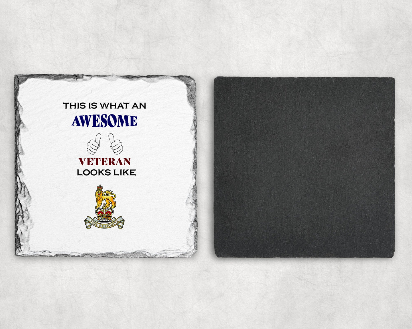 Royal Army Pay Corps - Veteran - Slate Coaster