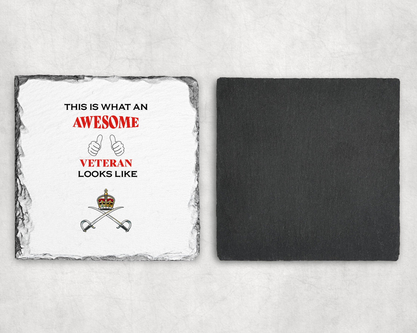Royal Army Physical Training Corps KC - Veteran - Slate Coaster