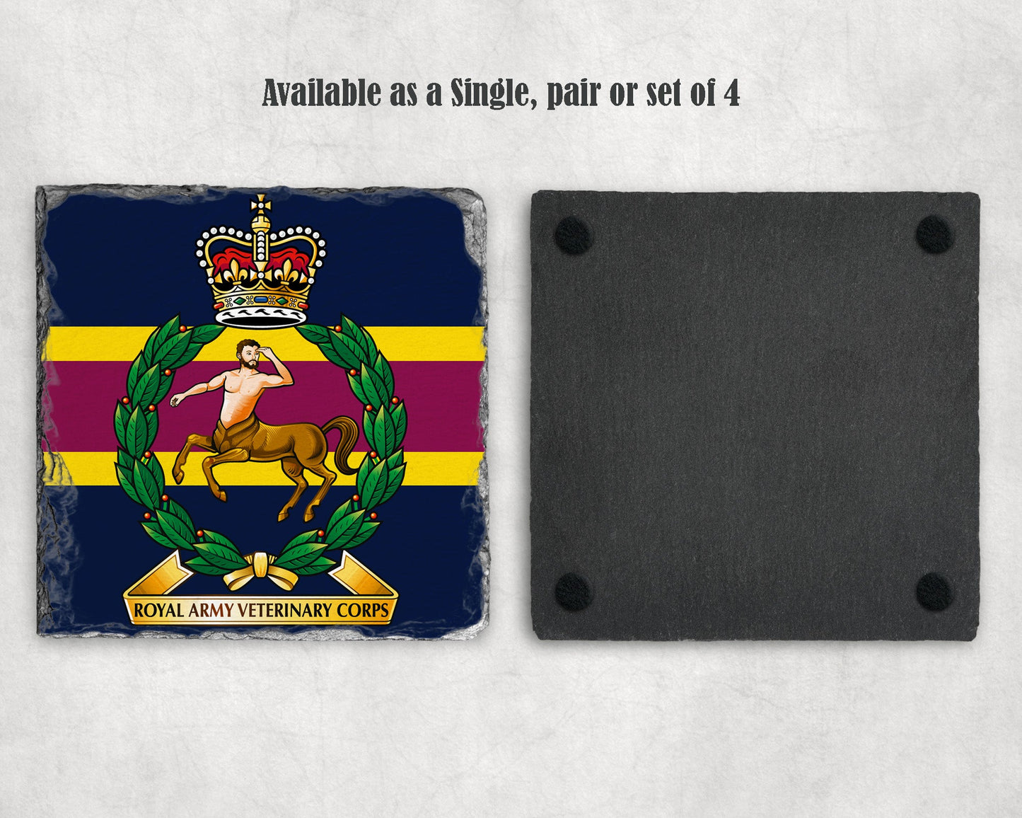 Royal Army Veterinary Corps - Slate Coaster