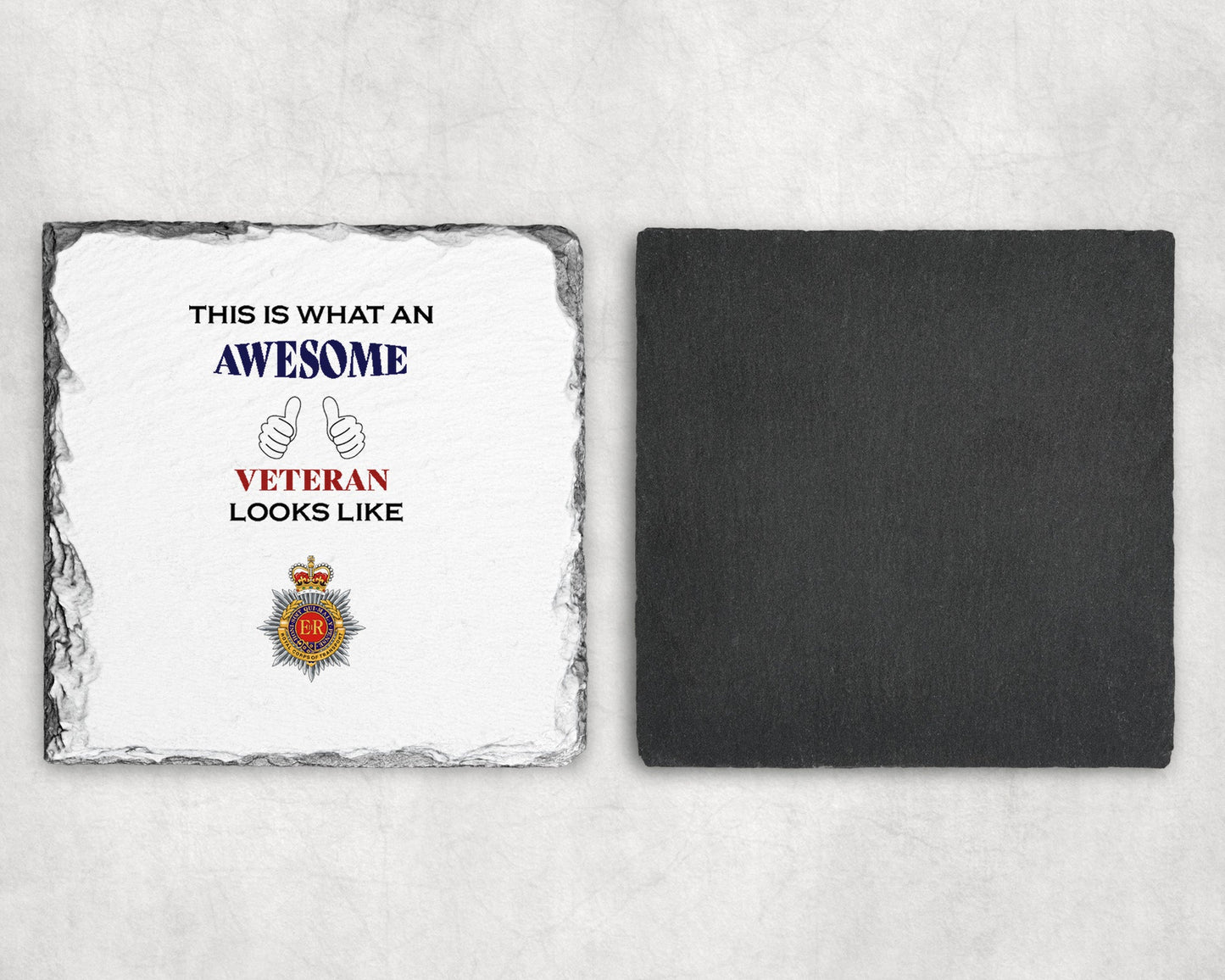 Royal Corps of Transport - Veteran - Slate Coaster