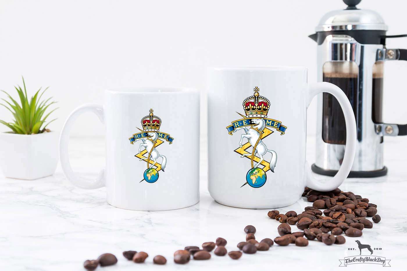 Royal Electrical and Mechanical Engineers - 11oz/15oz Mug (New King's Crown)