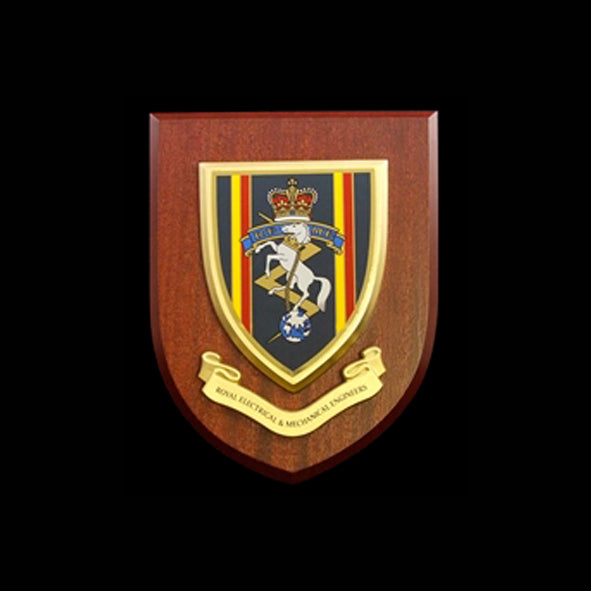 Royal Electrical and Mechanical Engineers - Wall Shield Plaque | MOD Licensed Seller | Regimental