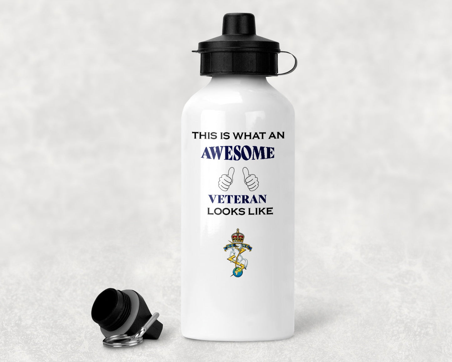 Royal Electrical and Mechanical Engineers KC - Veteran - Aluminium Water Bottle