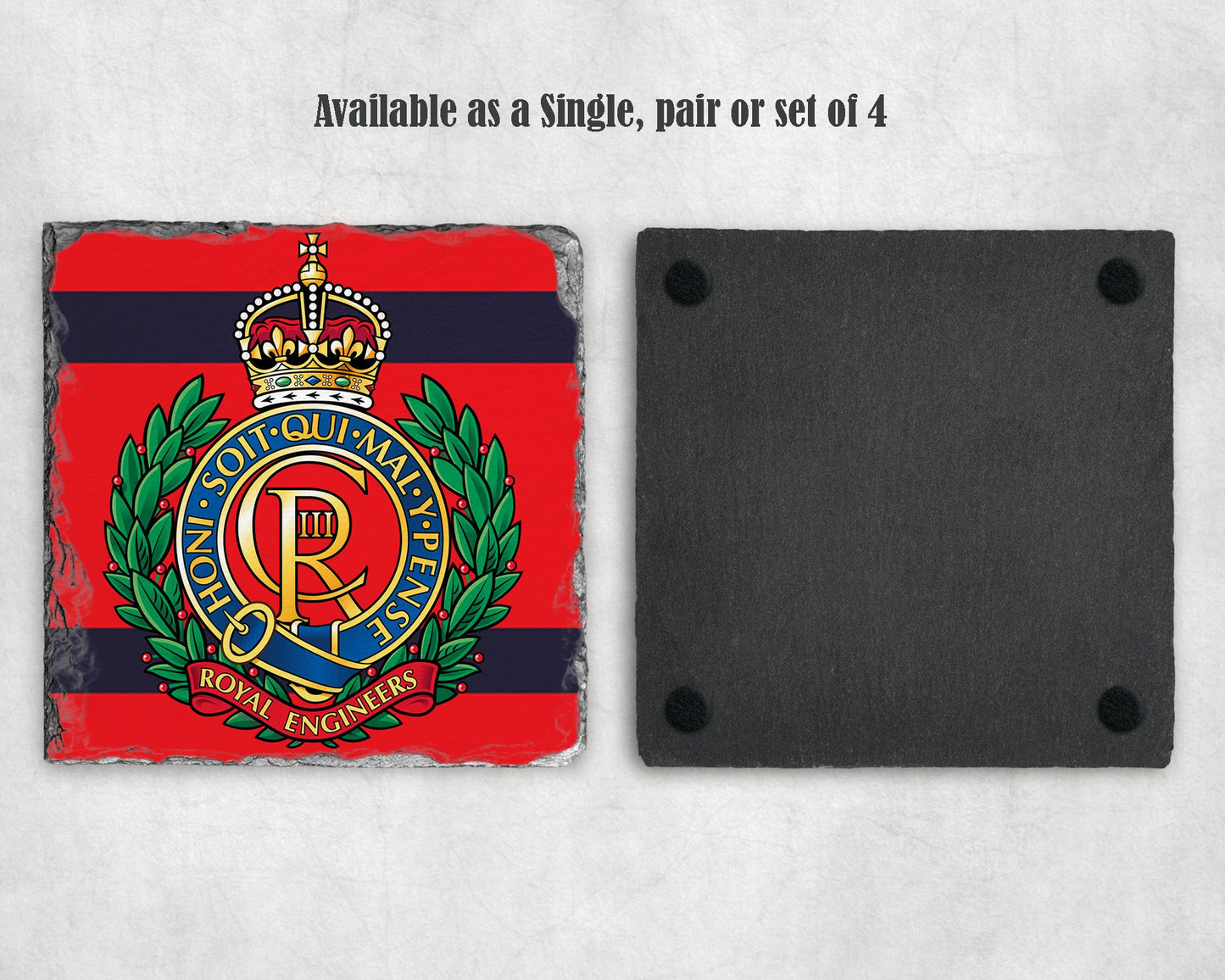 Royal Engineers KC - Slate Coaster